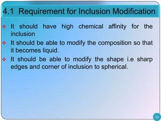 Inclusion control for clean steel | PPTX