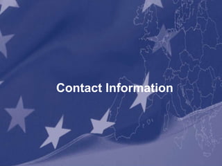 Contact Information




     Київ, 10 листопада 2011 р.
                                  21
 