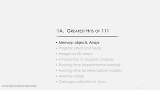 01A - Greatest Hits of CS111 Data structure and algorithm | PDF
