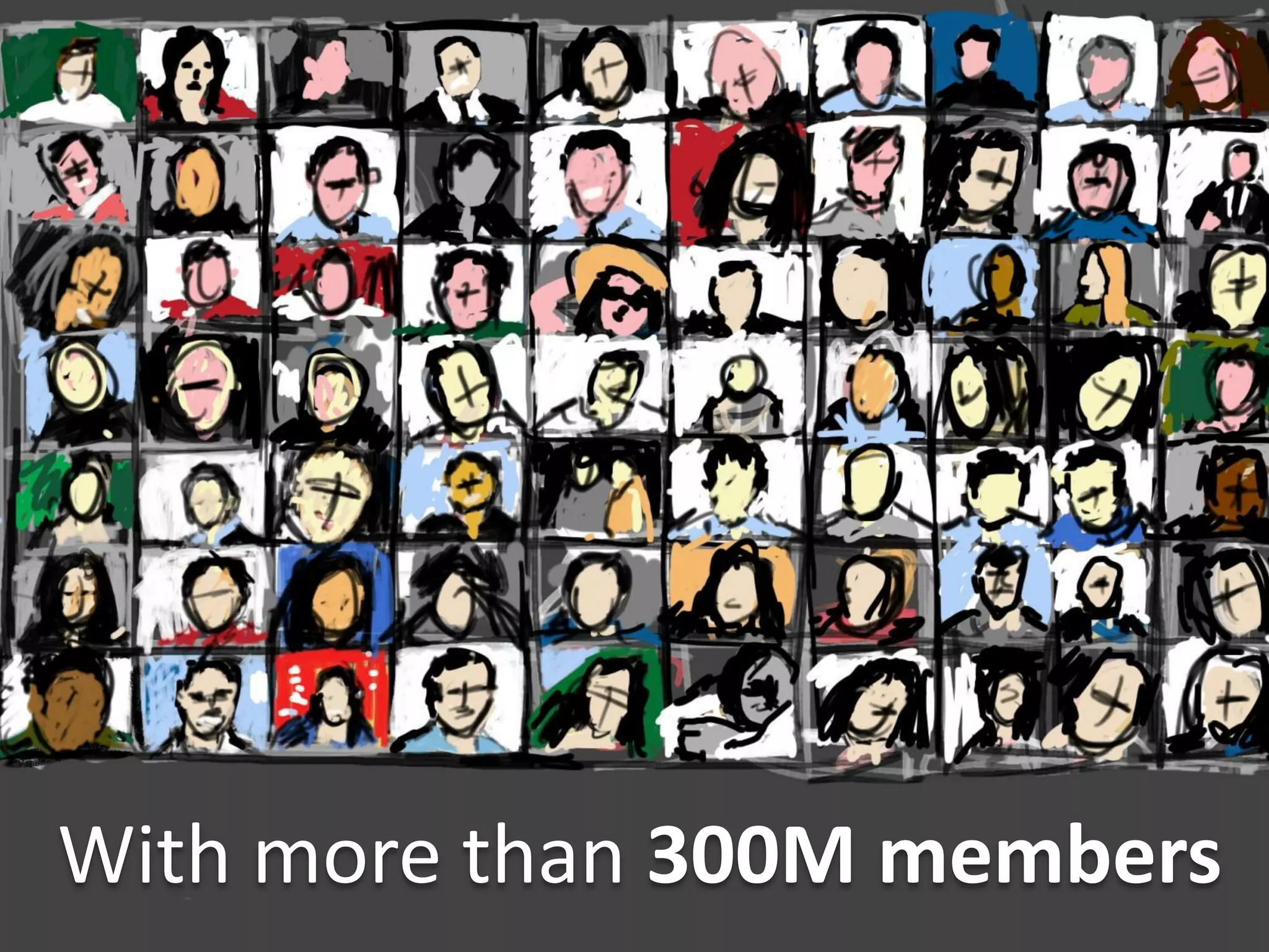 With more than 300M members
 