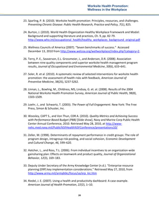 Worksite Health Promotion Wellness in the Workplace[1] | PDF