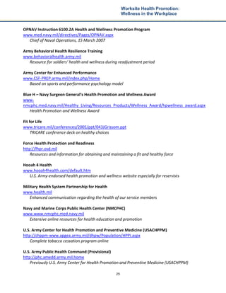 Worksite Health Promotion Wellness in the Workplace[1] | PDF