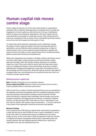 Human Capital Risk WTW-HR risk study | PDF