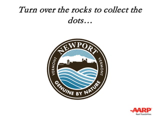 Turn over the rocks to collect the
dots…
 