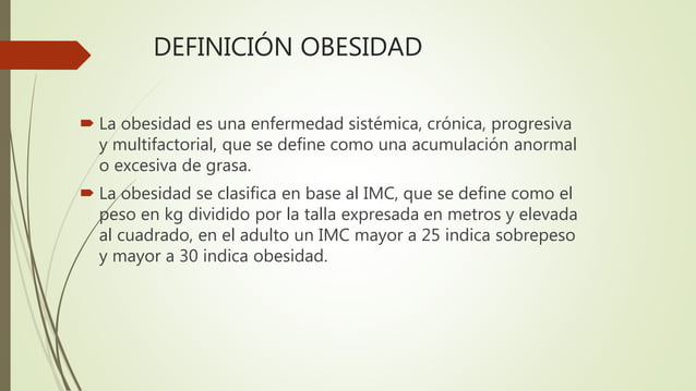 GPC: PREVENCION, DIAGNOSTICO Y TRATAMIENTO DEL SOBREPESO Y OBESIDAD EXOGENA
