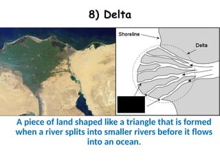 Triangular Delta Geography Earth's Landforms: Shapes structures of the World | PPTX