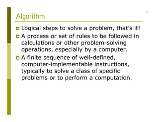 SPSF01 - Algorithm | PPT