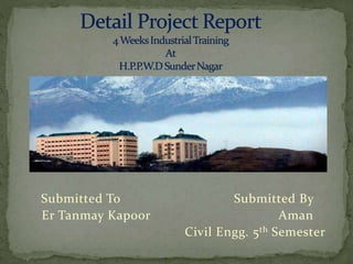 Submitted To Submitted By
Er Tanmay Kapoor Aman
Civil Engg. 5th Semester
 