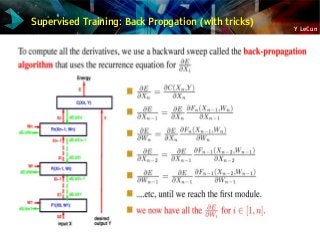 Y LeCun
Supervised Training: Back Propgation (with tricks)
 