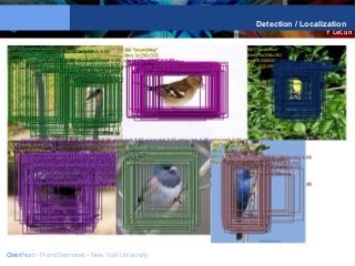 Y LeCun
Detection / Localization
OverFeat • Pierre Sermanet • New York University
 
