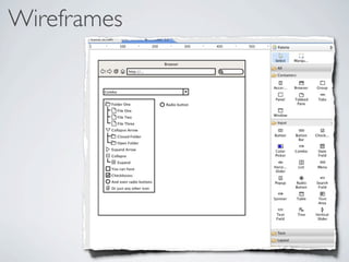 Wireframes
 
