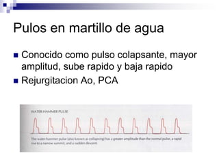 Presion arterial sistemicaLa monitorización de la presión arterial evalúa la perfusión arterial a los sistemas, La PAM representa la presión de perfusión durante el ciclo cardiaco:       PAM=[ (diástole X 2)+sístole ]/3Se necesita una PAM mayor de 60 mmHg para  perfundir coronarias, cerebro y riñones.