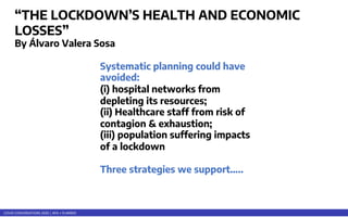 COVID CONVERSATIONS 2020 | APA + PLANRED
Systematic planning could have
avoided:
(i) hospital networks from
depleting its ...