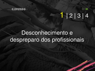 1 |2|3|4

    Desconhecimento e
despreparo dos profissionais
 