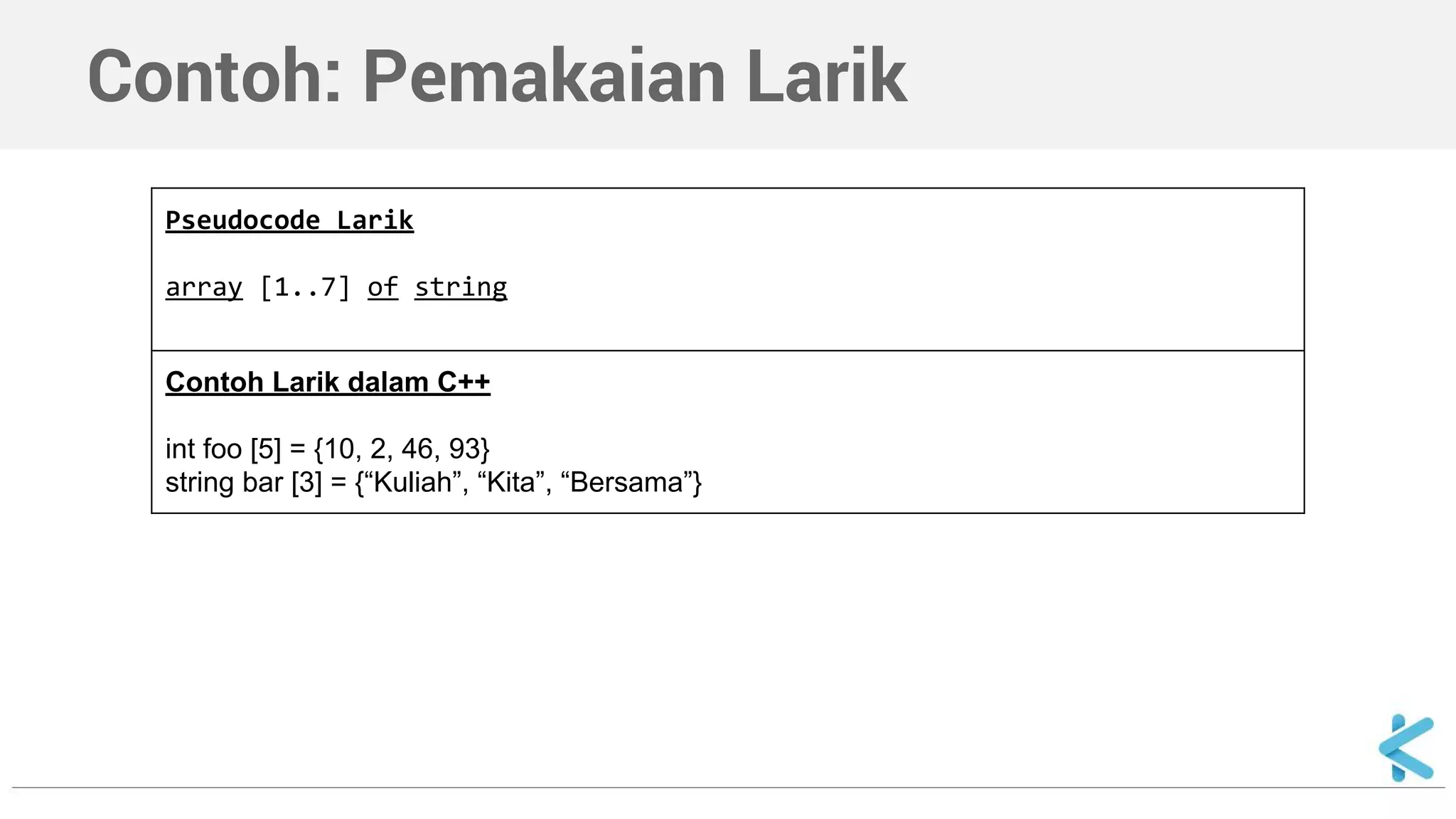 Algoritma dan Struktur Data - Array | PPT