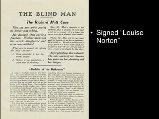 • Signed “Louise
Norton”
 