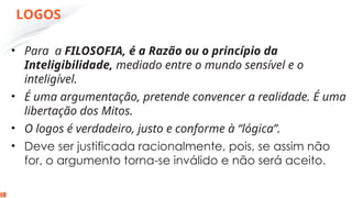 Aula do Mitos ao Logos. Do Mito ao Logos.pptx