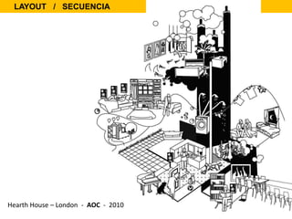 LAYOUT / SECUENCIA
Hearth House – London - AOC - 2010
 