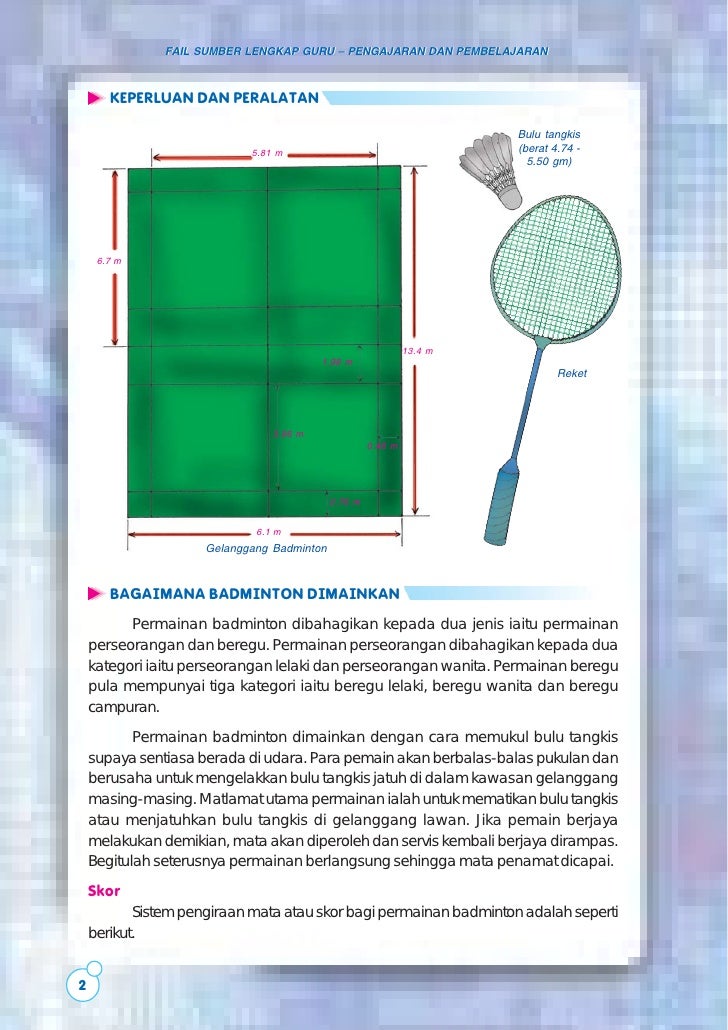 Badminton (bahasa melayu)