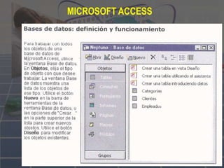 MICROSOFT ACCESS
 
