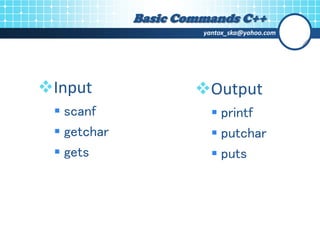 01 basic programming in c++ | PPT
