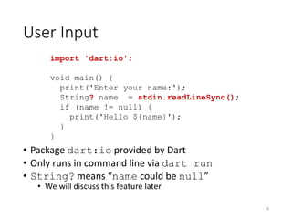 basic of dart & flutter parte 1............ | PDF