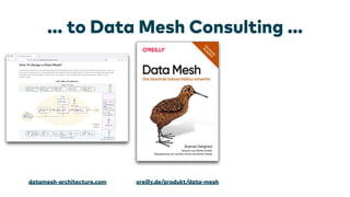 … to Data Mesh Consulting …
datamesh-architecture.com oreilly.de/produkt/data-mesh
 