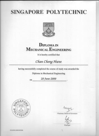 Diploma in Mechanical Engrg