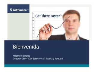 Bienvenida
Alejandro Lafarga
Director General de Software AG España y Portugal
 