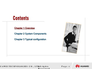 Page  Chapter 1 Overview Chapter 2 System Components Chapter 3 Typical configuration Contents 
