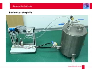 Pressure test equipment
Automotive Industry
 