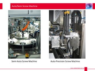 Semi-Auto Screw Machine Auto-Precision Screw Machine
Auto/Semi Screw Machine
 