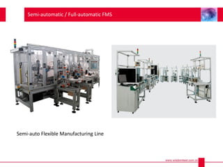 Semi-automatic / Full-automatic FMS
Semi-auto Flexible Manufacturing Line
 