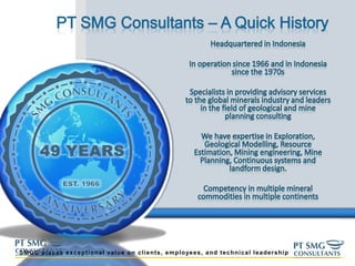 SMGC places exceptional value on clients, employees, and technical leadership
 