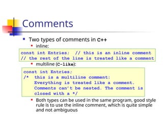 Basics of C++ computer language presentation.ppt
