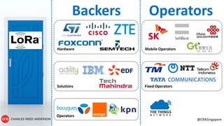 Backers Operators
@CRASingapore
Hardware
Solutions
Operators
Mobile Operators
Fixed Operators
 