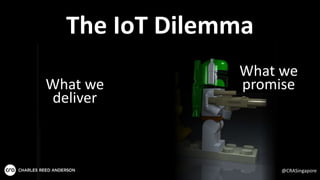 The IoT Dilemma
What we
deliver
What we
promise
@CRASingapore
 