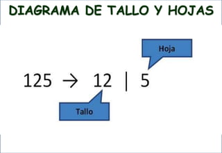 DIAGRAMA DE TALLO Y HOJAS
 