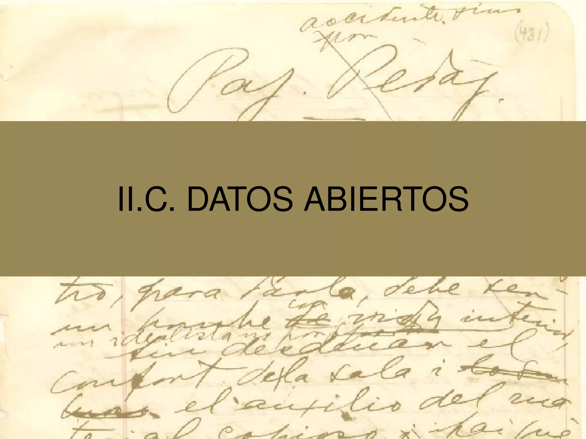 II.C. DATOS ABIERTOS
 