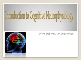 Introduction to Cognitive Neurophysiology  Dr PS Deb MD, DM (Neurology) 