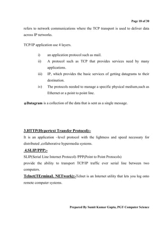 Networking Computer Data Copy Intimation Computer communication and networks | PDF