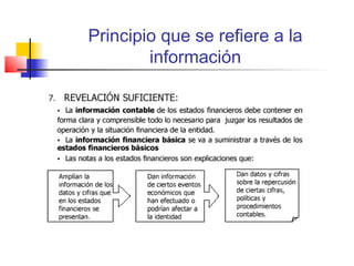 Principio que se refiere a la
información
 