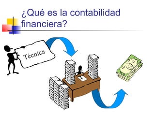 ¿Qué es la contabilidad
financiera?
Técnica
 