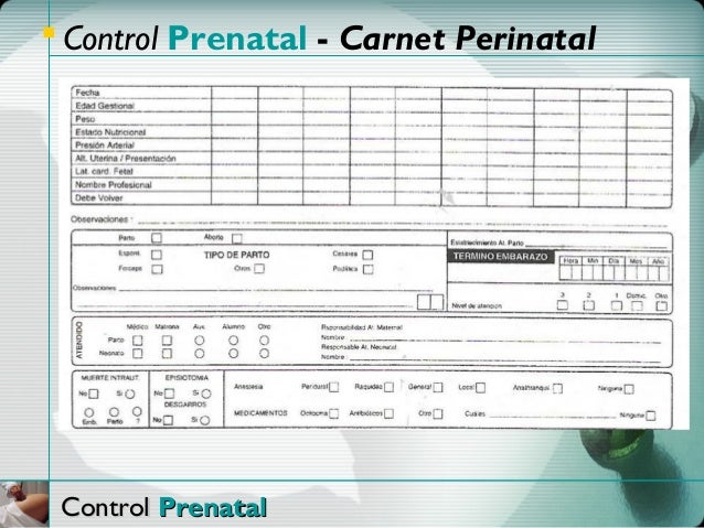 01 control prenatal
