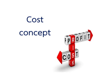 Cost
concept
 