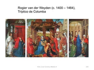 Rogier van der Weyden (c. 1400 – 1464),
Tríptico de Columba
HCA, Curso Turismo, Módulo 4 233
 