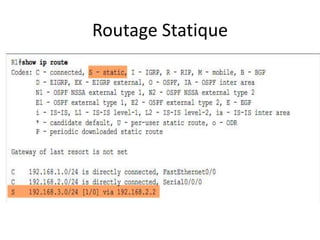 Routage Statique
 