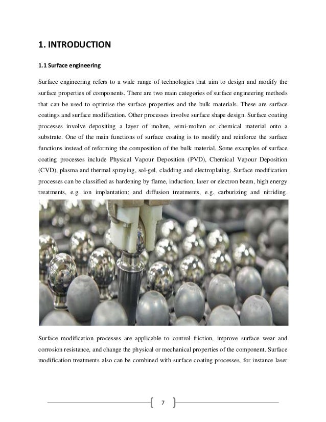 SURFACE ENGINEERING AND COATING PROCESSES 2