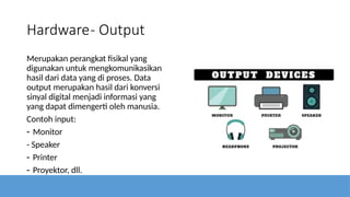DASAR-DASAR KOMPUTER. KOMPONEN PENYUSUN KOMPUTER | PPTX