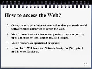 Basics of Internet and WWW | PPT
